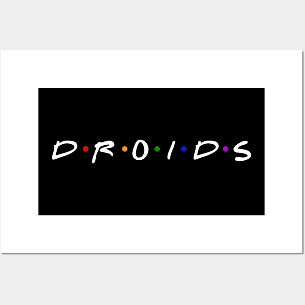 Friendly Droids Wall Art by drewbacca